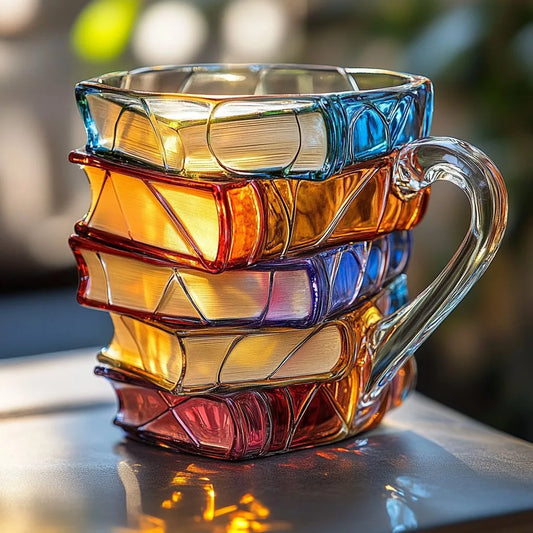 MiaNook 📚Painted Book Mug🍵